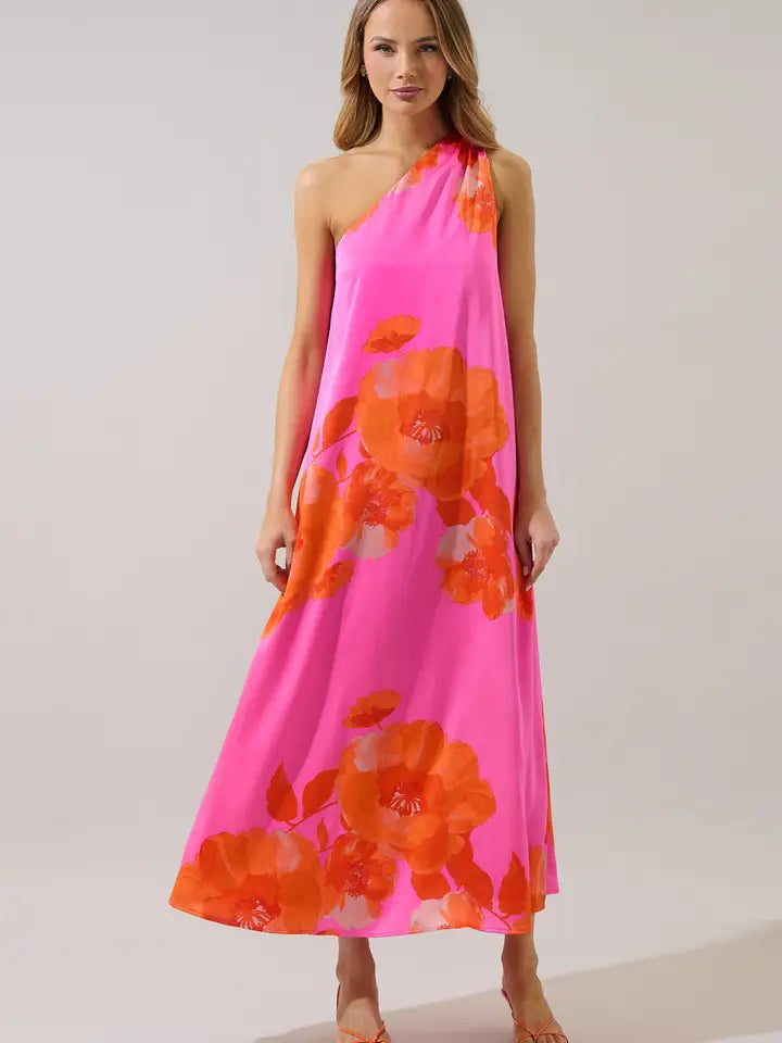 Morgan One Shoulder Maxi Dress