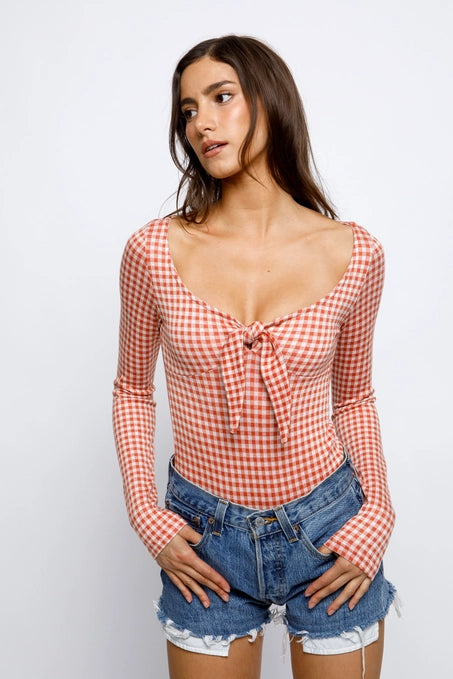 Brandi Gingham Bodysuit