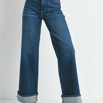 Stretch Cuff Palazzo Jean