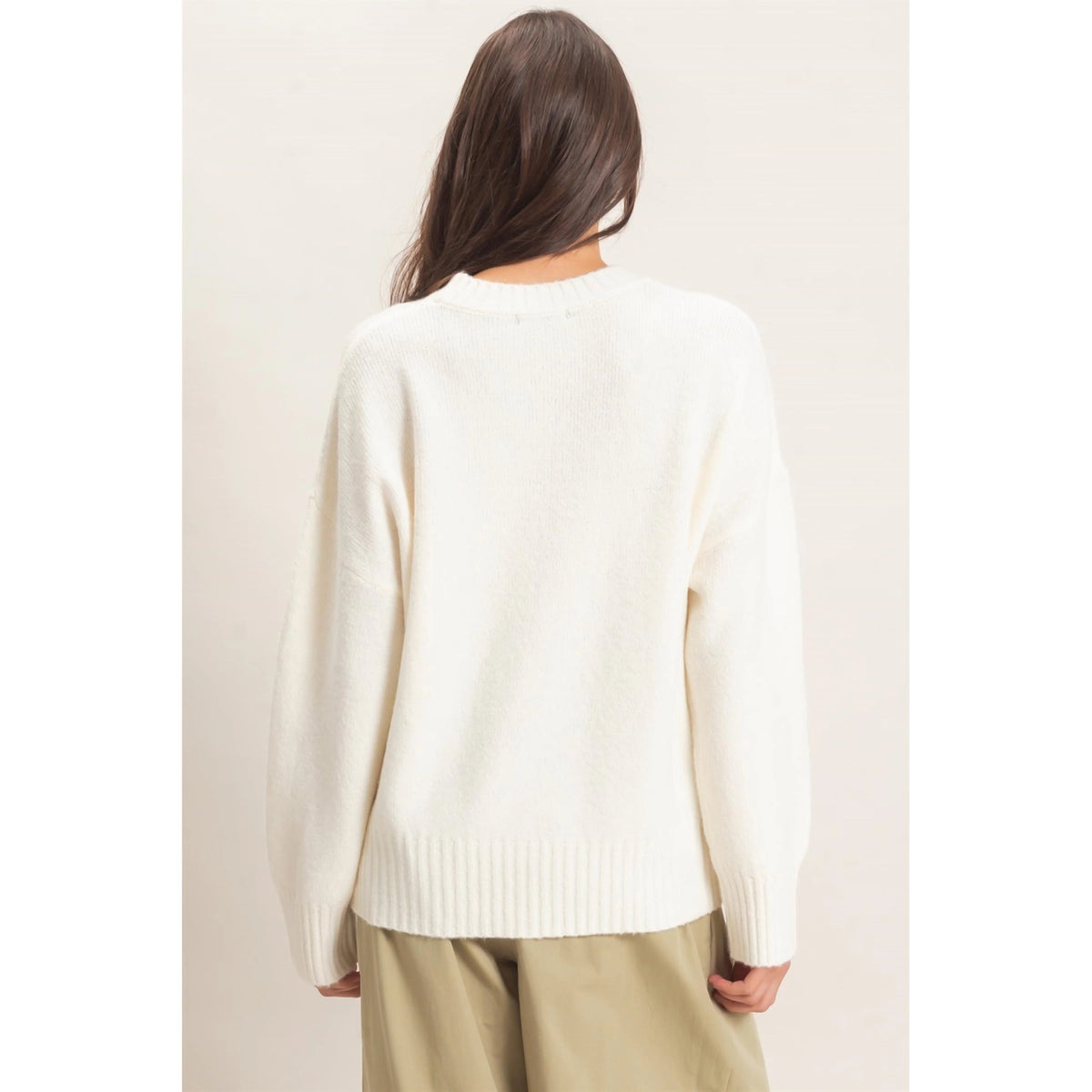 Rae Ribbed Crewneck Sweater