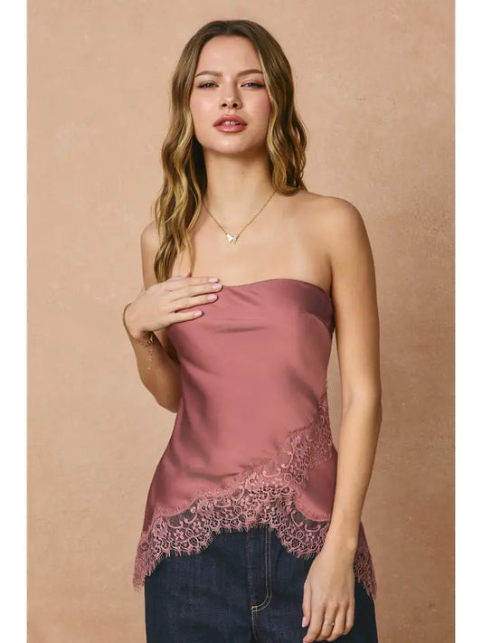 Colette Lace Tube Top