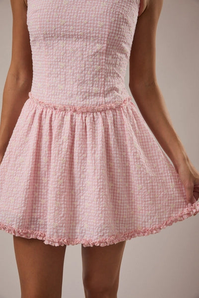 Paisley Gingham Mini