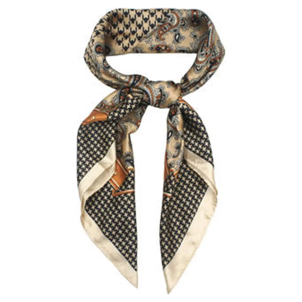 Houndstooth Print Scarf