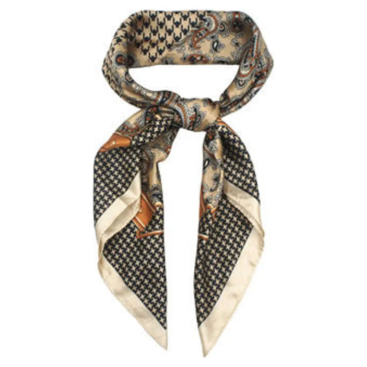 Houndstooth Print Scarf
