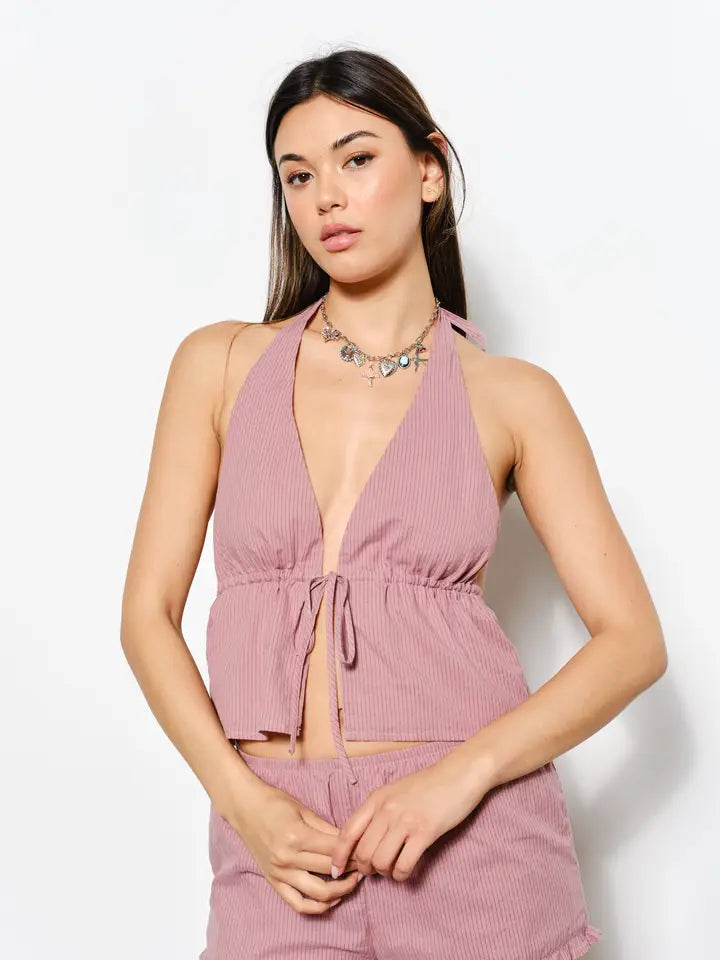Kara Striped Halter