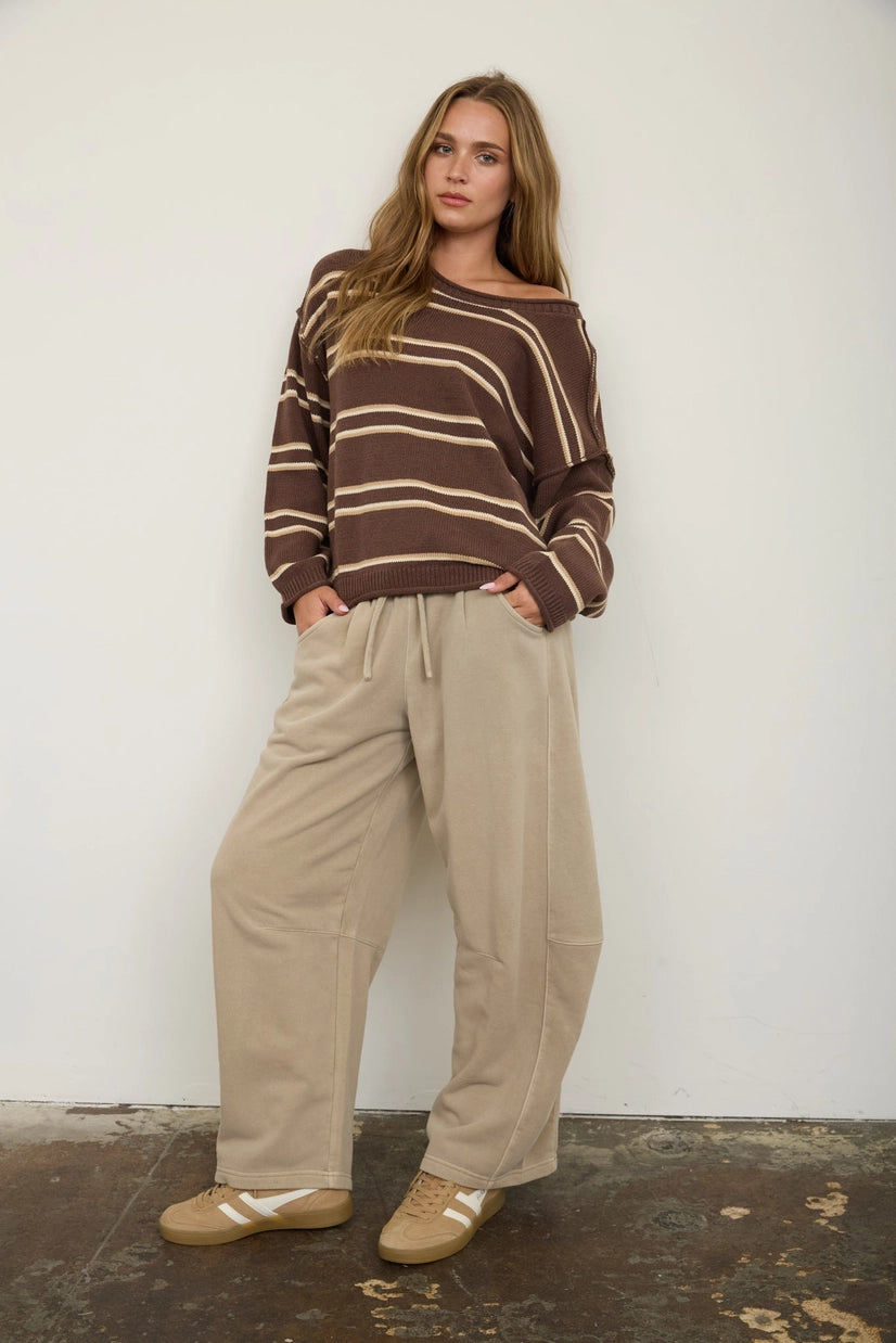Chiara Barrel Leg Sweatpant