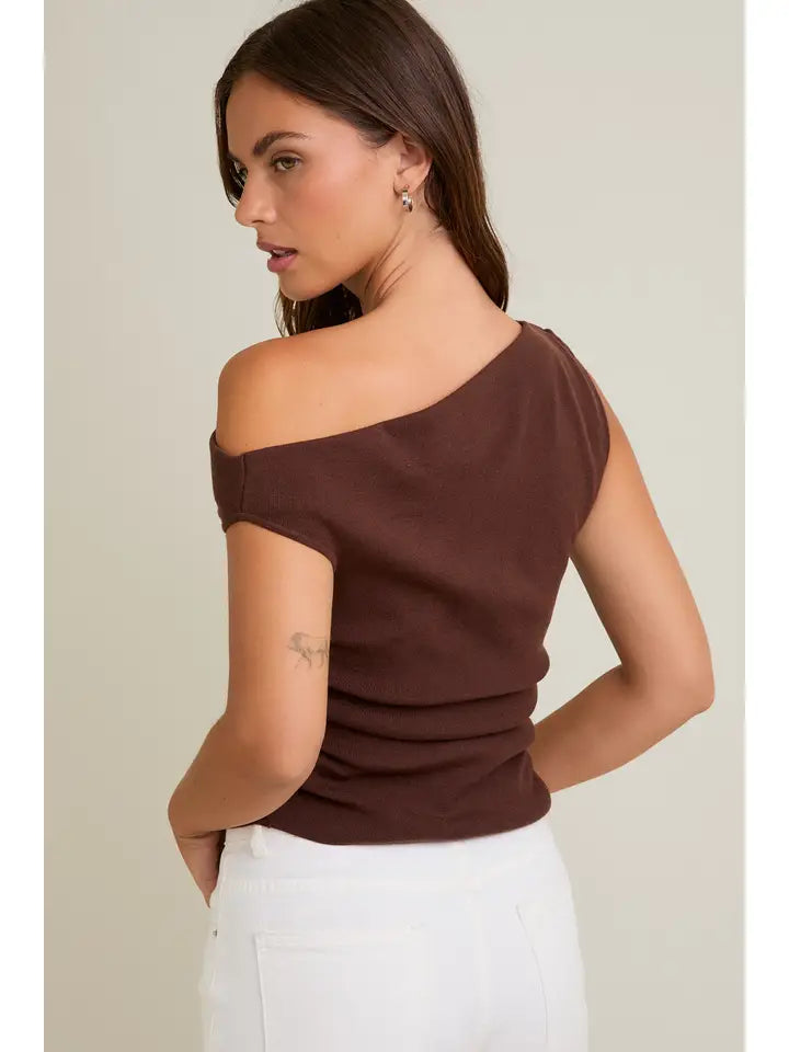 Asymmetrical Sweater Top