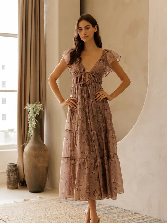 Percy Tiered Floral Dress
