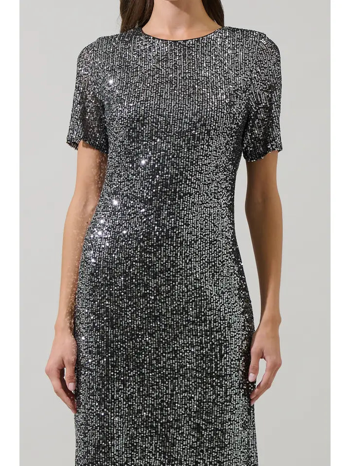 Willard Sequin Midi Dress