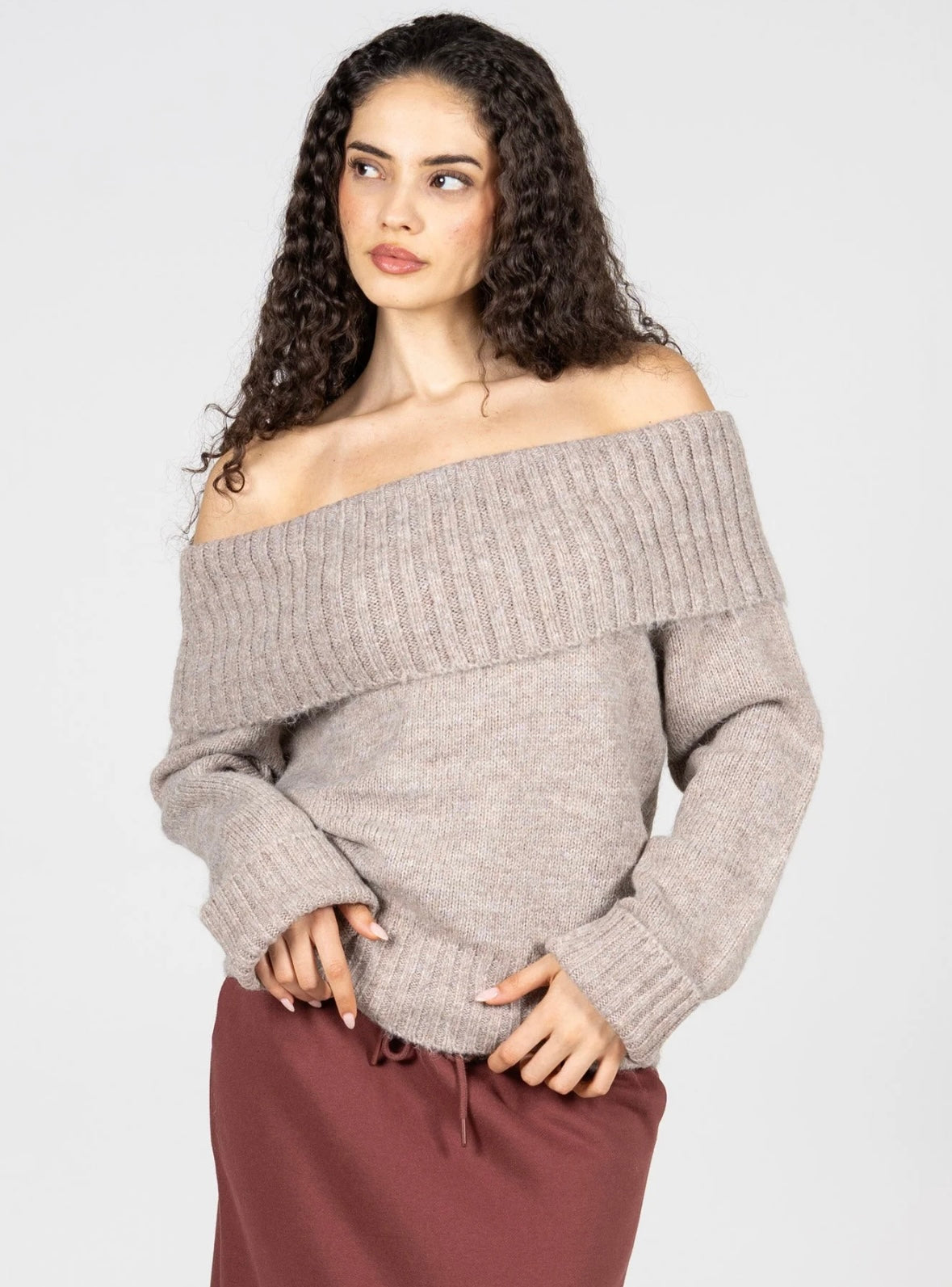 Clara Off Shoulder Sweater