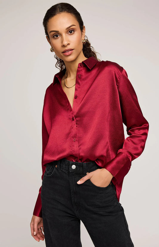 Simone Satin Blouse