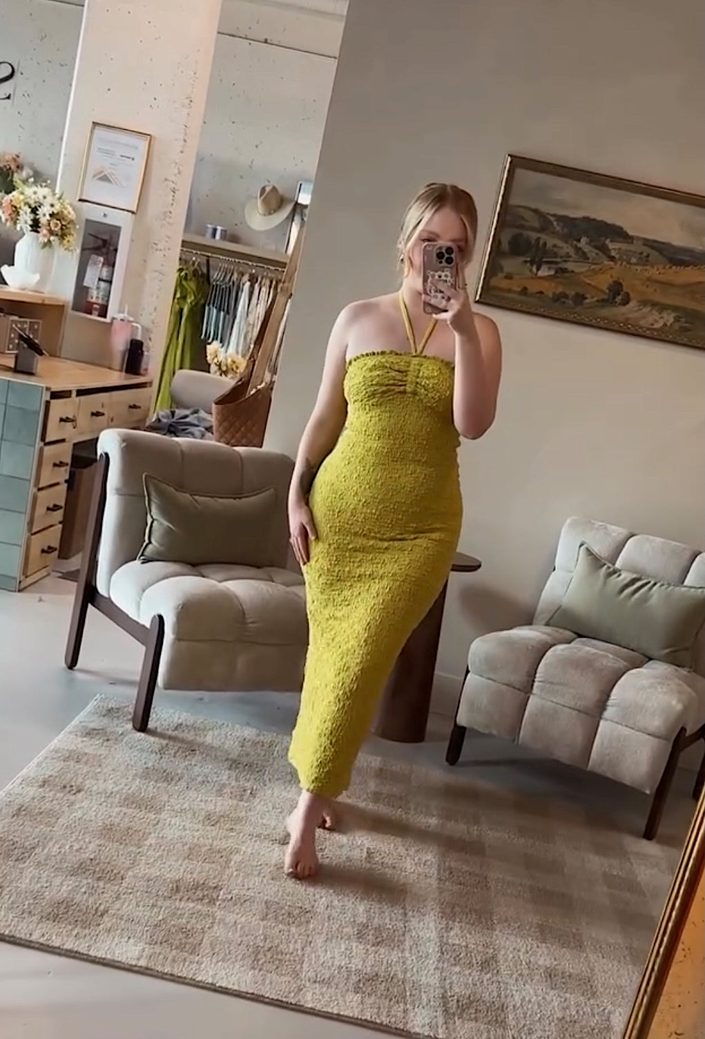 Lana Halter Midi Dress