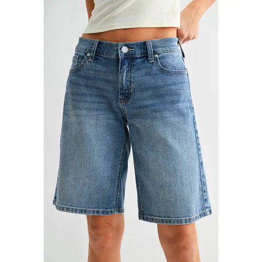 Low Rise Denim Jort