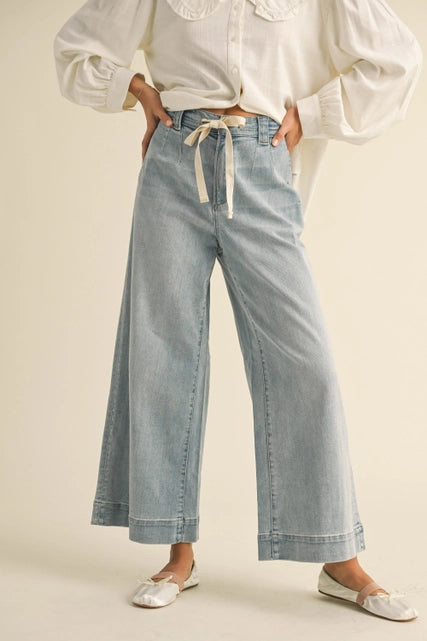 Hilary Washed Denim Pant