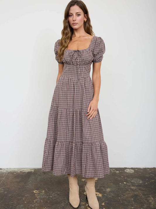 Clarissa Plaid Maxi