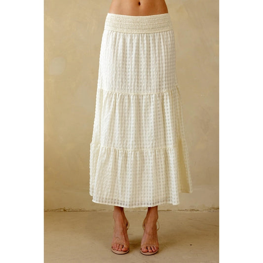 Lillian Cream Maxi Skirt