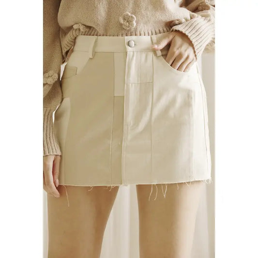 Vanessa Patch Mini Skirt