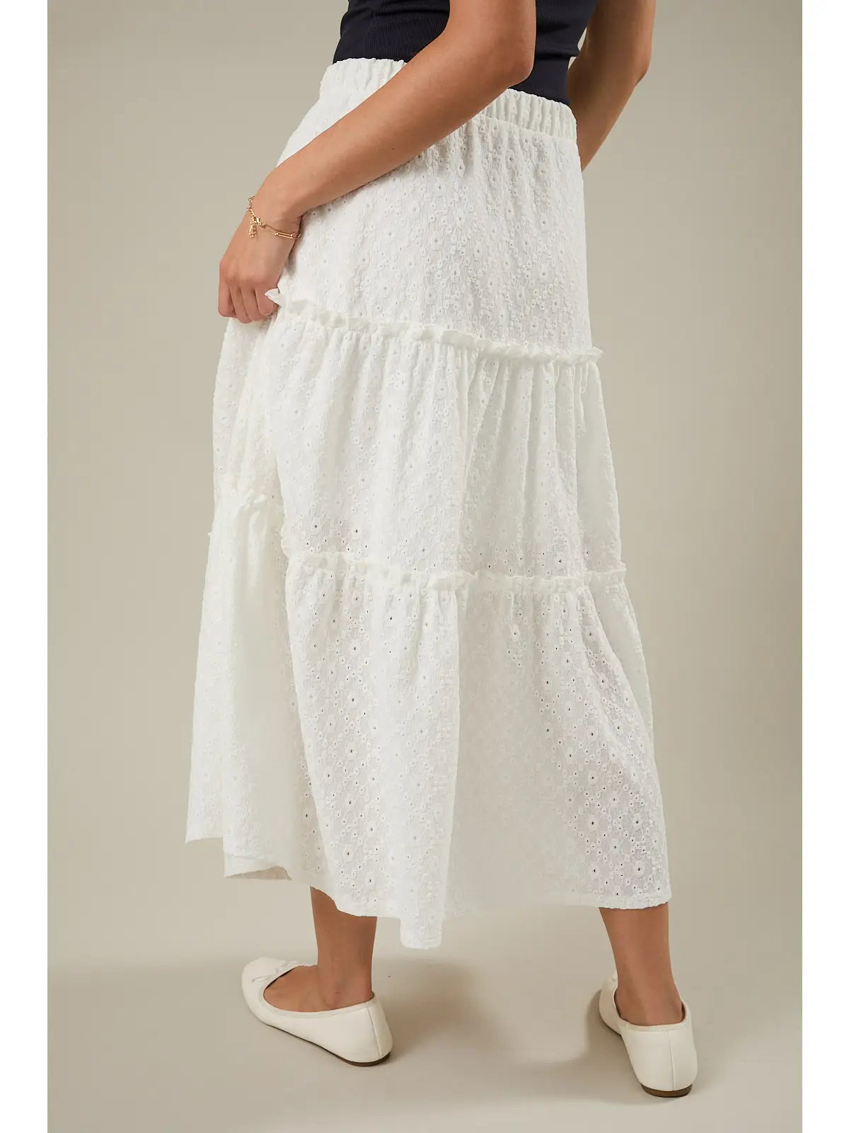 Sienna  Tiered Maxi Skirt