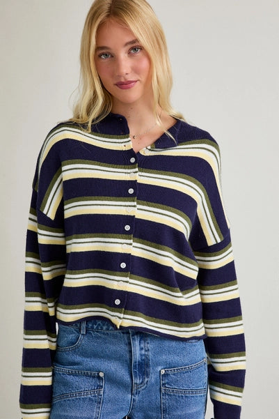 Sailor Striped Cardigan