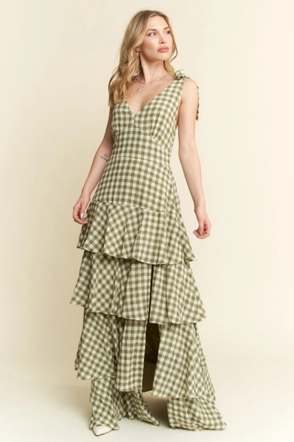 Kenzie Gingham Maxi Dress