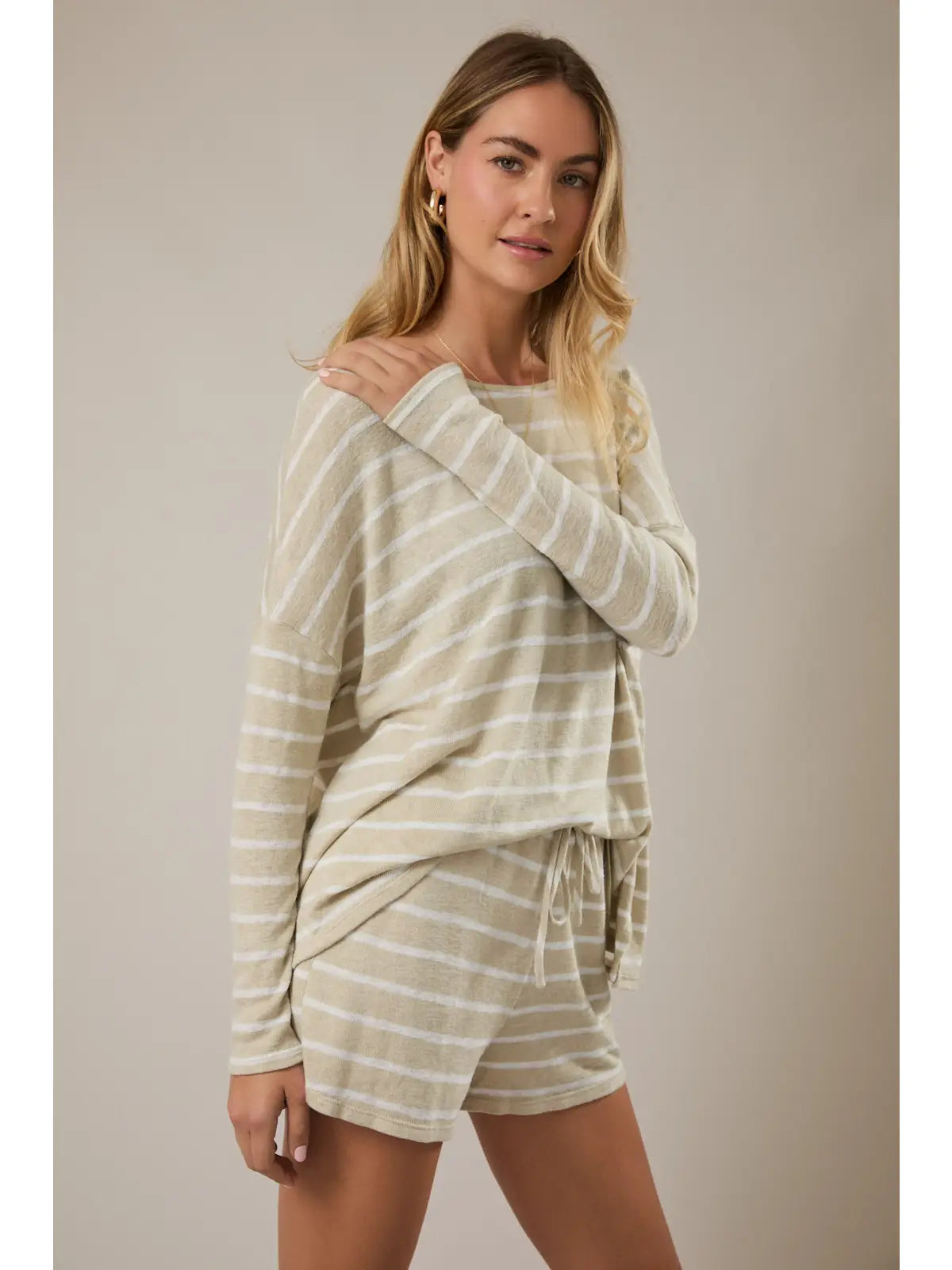 Corrine Stripe Lounge Set