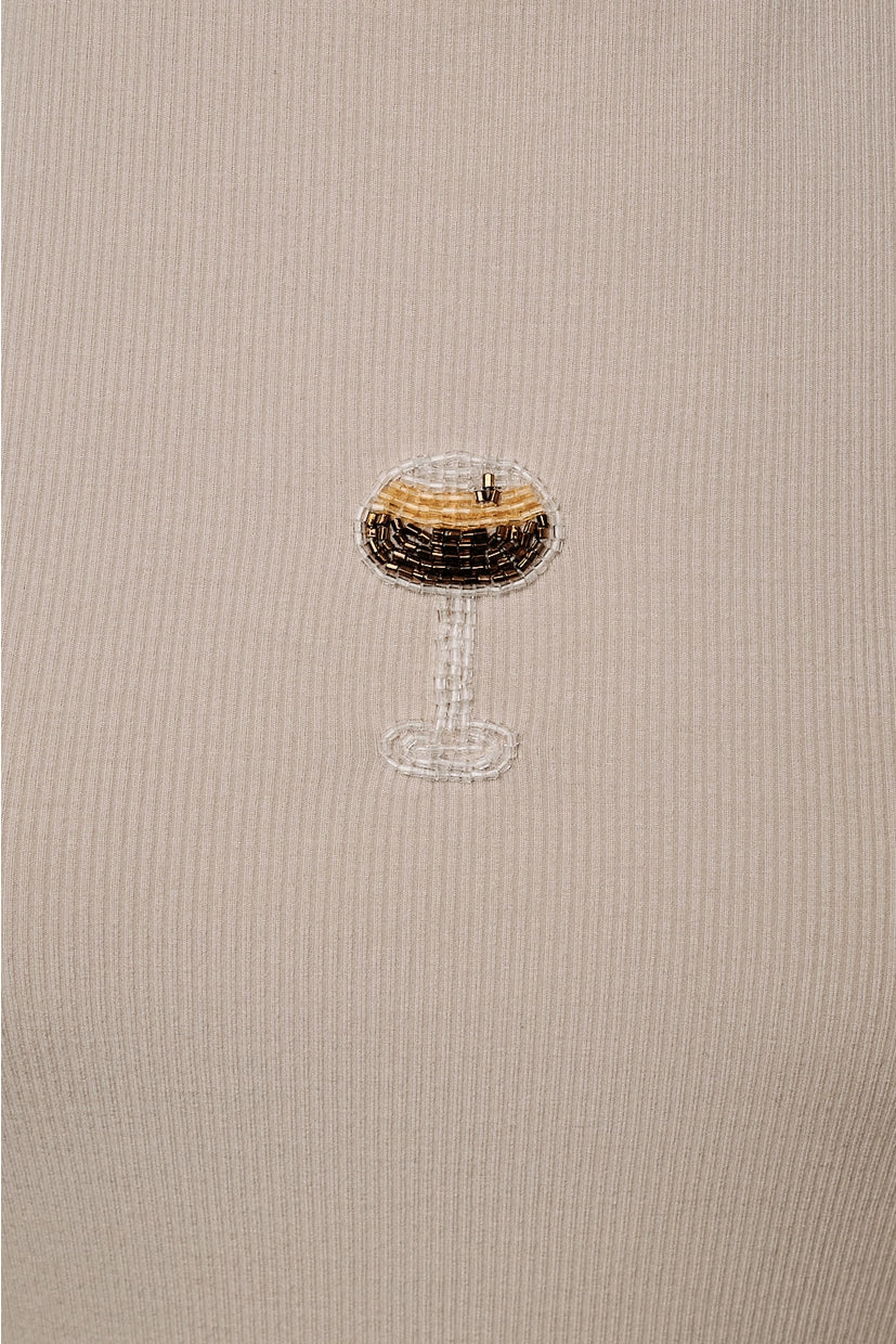 Espresso Martini Beaded Tee
