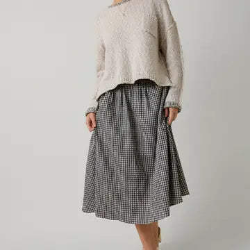 Tori Plaid Midi Skirt