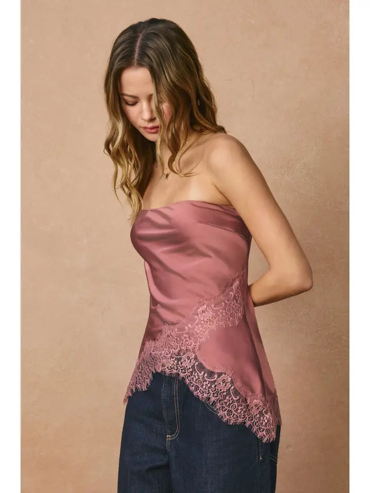 Colette Lace Tube Top