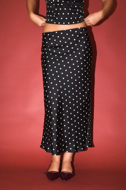 Lily Polka Dot Midi Skirt