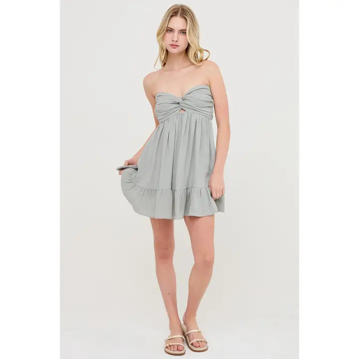 Isla Twist Strapless Mini