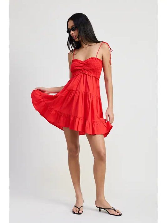 Arden Smocked Mini Dress
