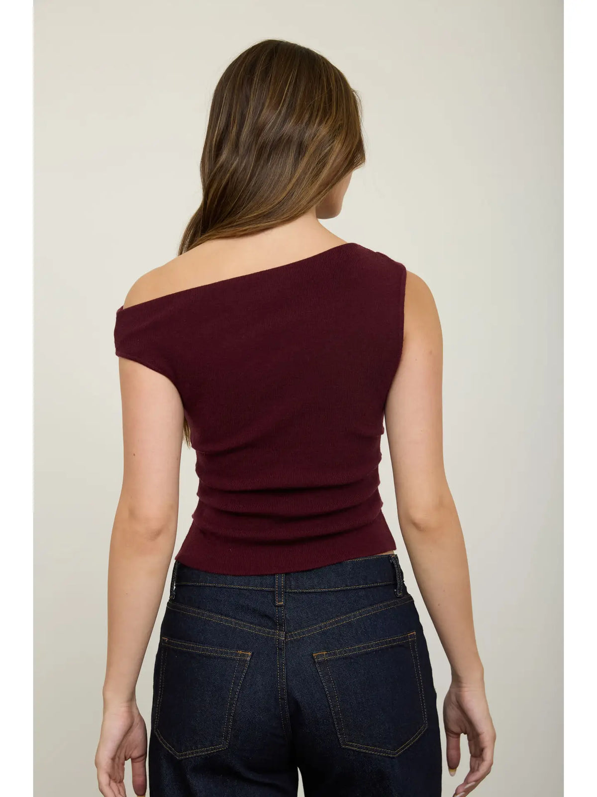 Faye Asymmetrical Sweater Top