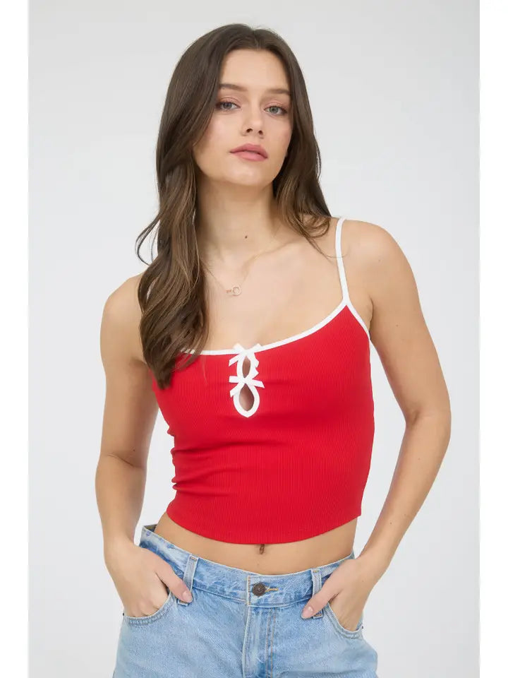 Brooklyn Bow Tank - Red