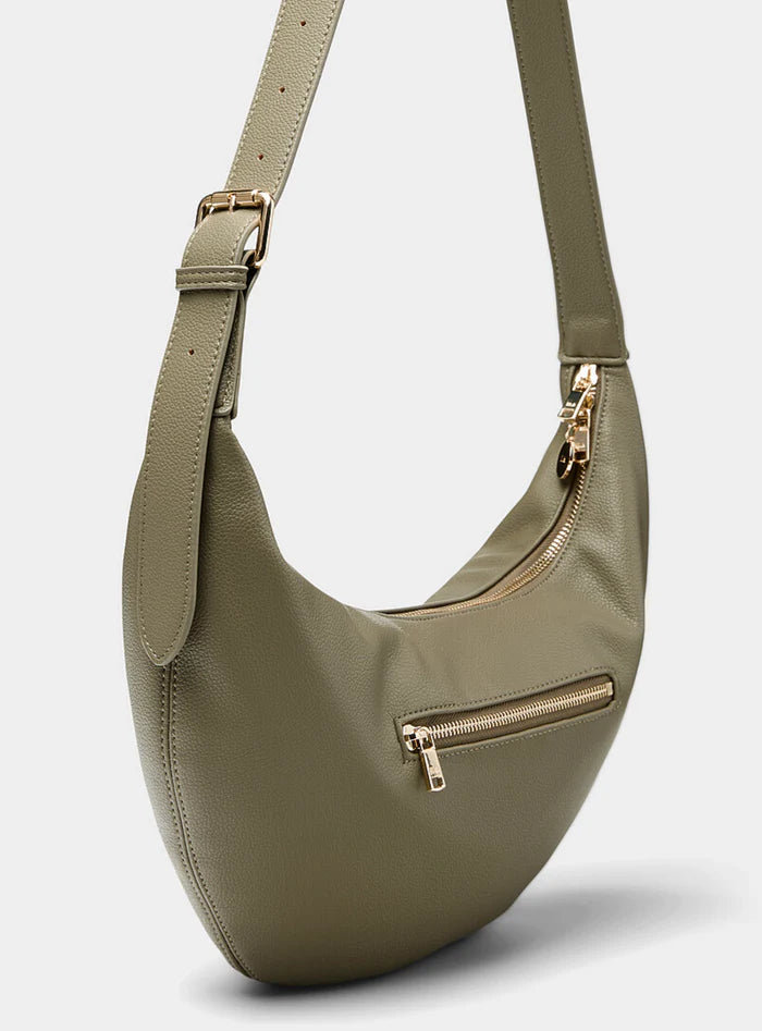 Olive Slouchy Crossbody Bag